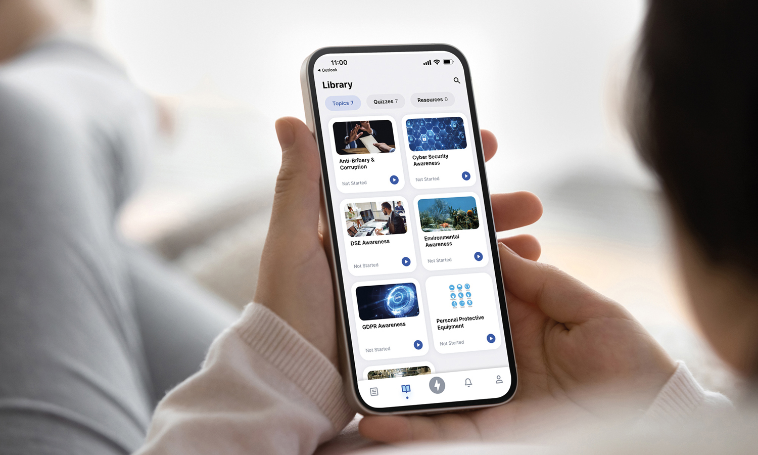 Aplicação de microaprendizagem Knowledge Coach em utilização